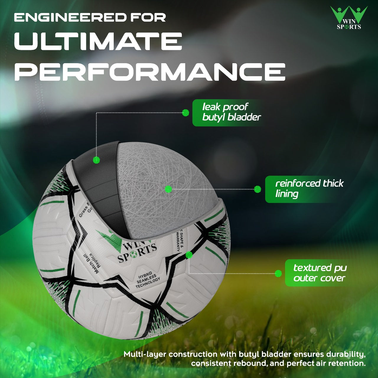 Soccer Match Ball (Flyer Green)
