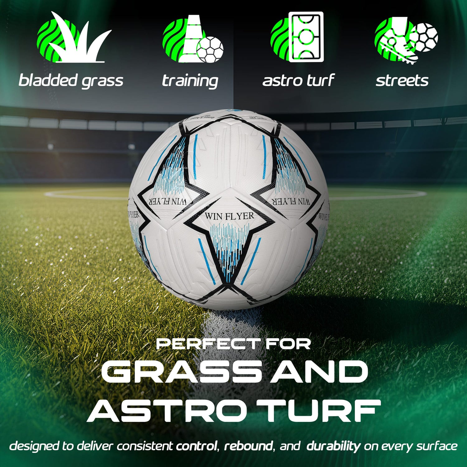 Soccer Match Ball (Flyer Blue)