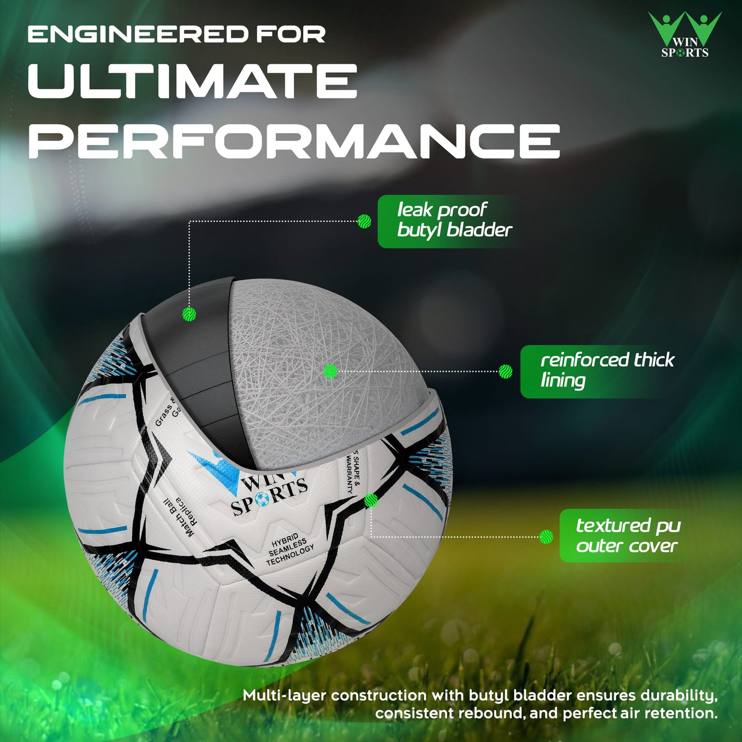 Soccer Match Ball (Flyer Blue)