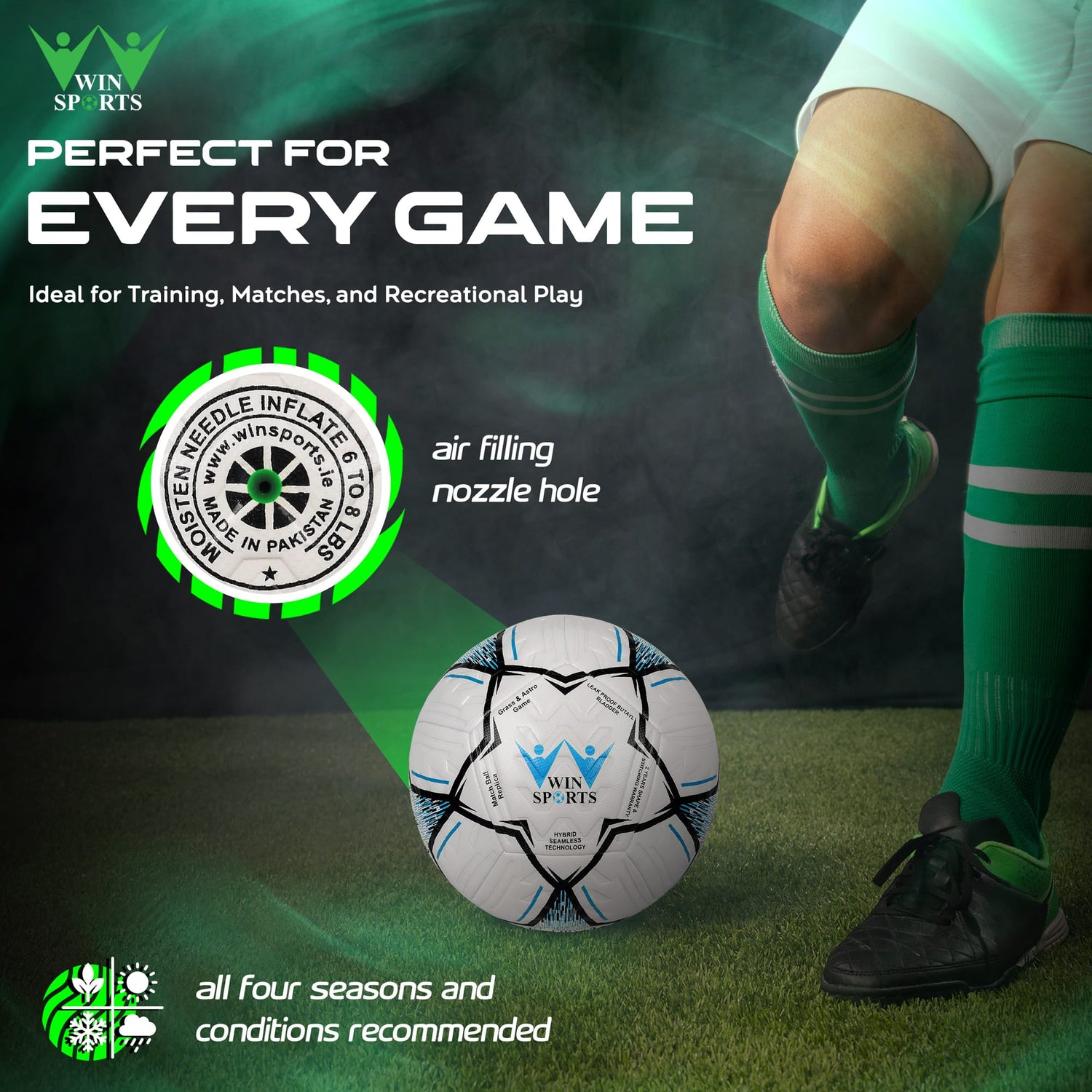 Soccer Match Ball (Flyer Blue)