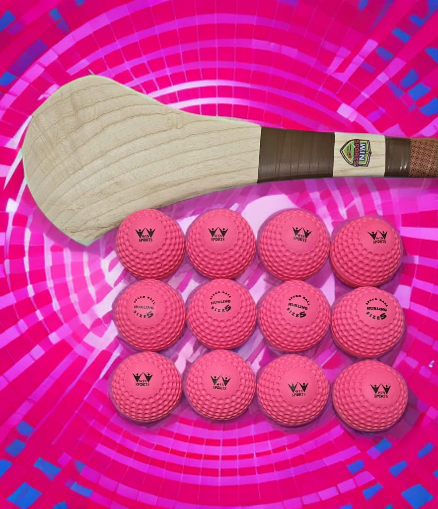 WIN Hurling Speed Balls Pink.