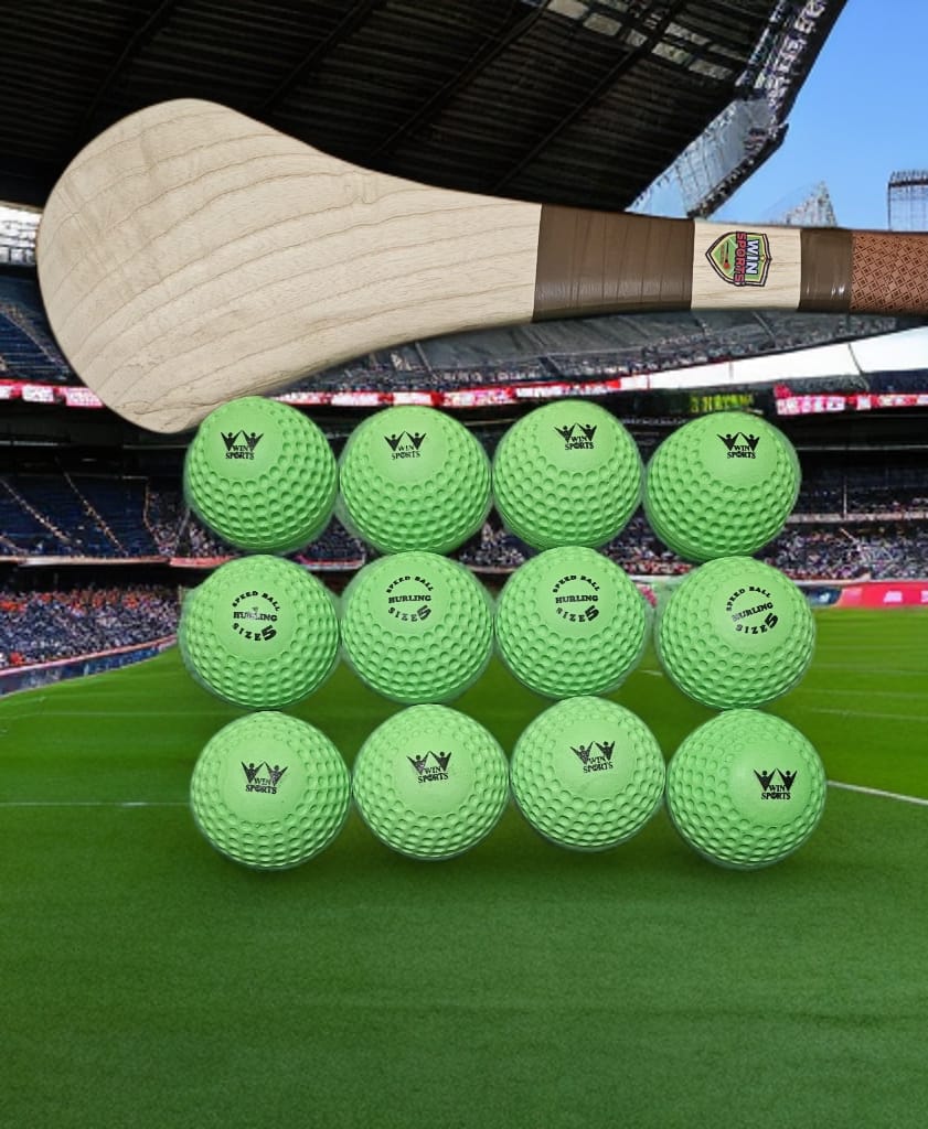 WIN Hurling Speed Balls Green.
