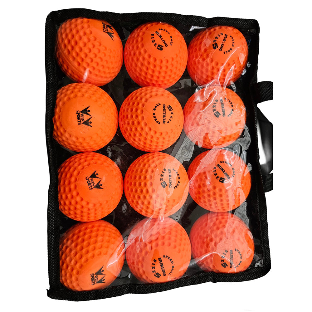 WIN Hurling Speed Balls Orange.