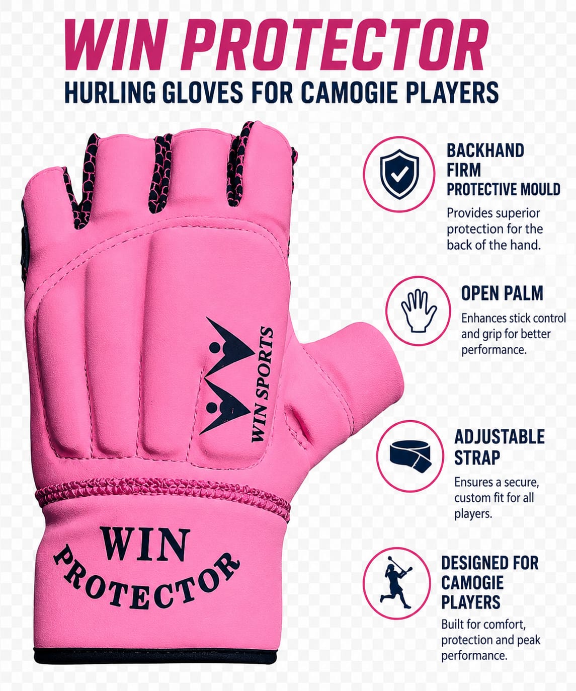 Win Sports Hurling Gloves Camogie