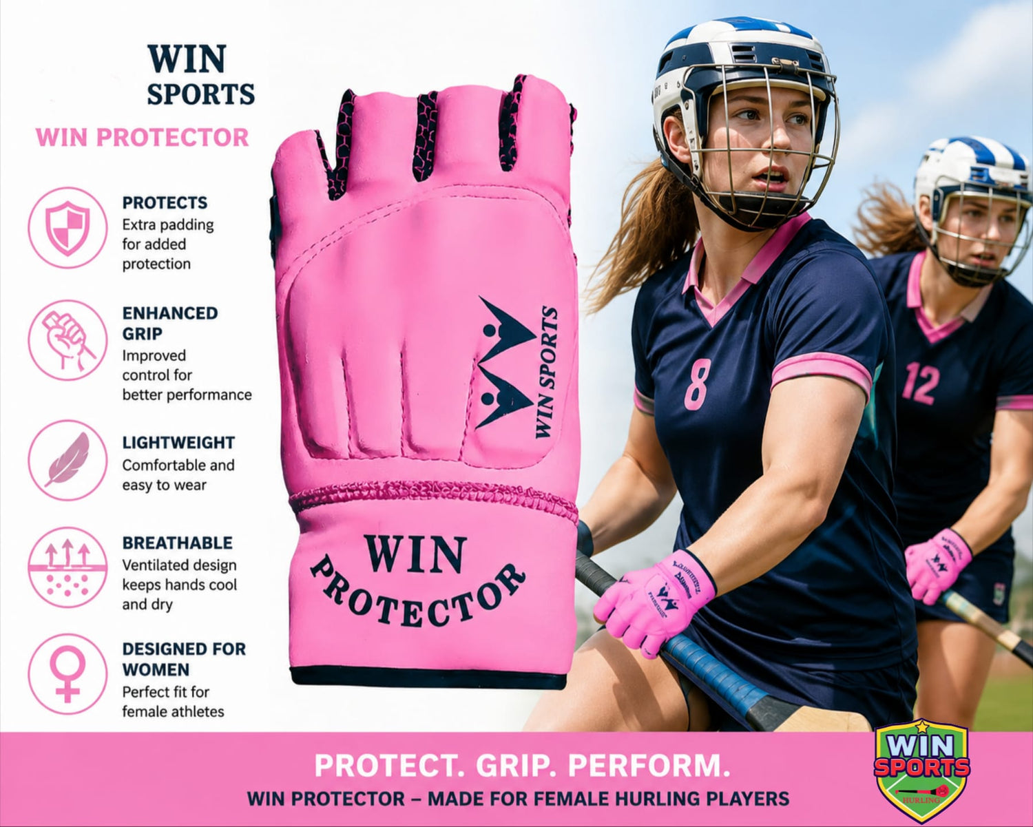 Win Sports Hurling Gloves Camogie