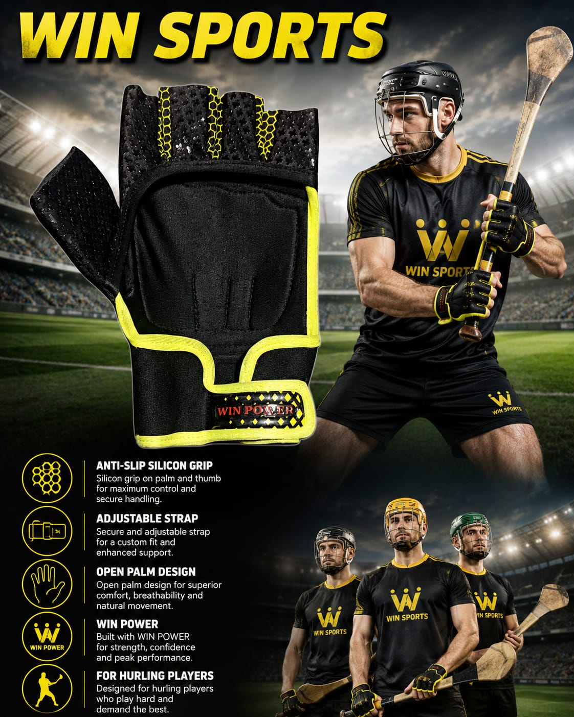 Win Sports Masterclass Hurling Gloves