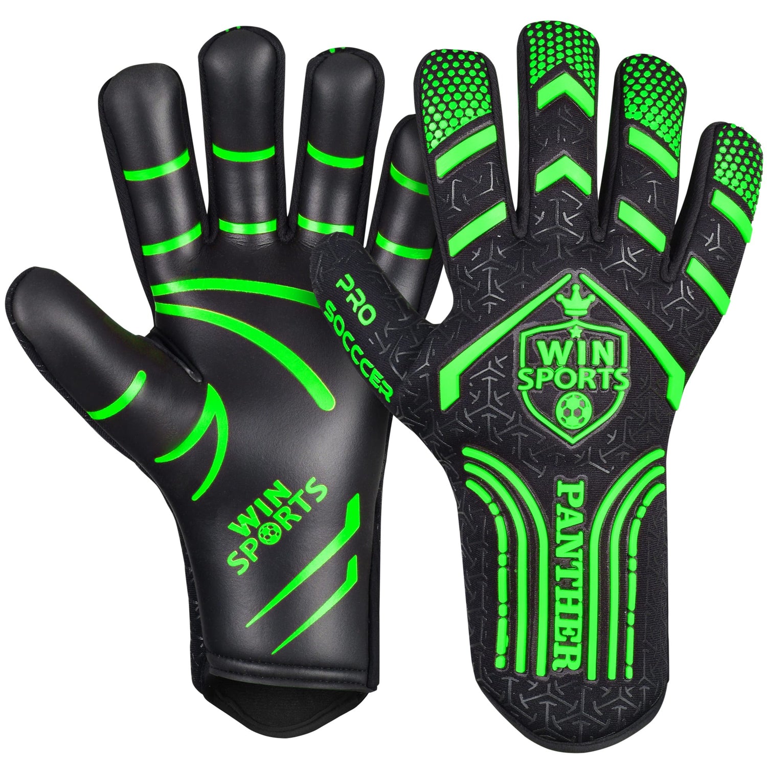 WIN GoalKeeper Gloves (Green Panther)