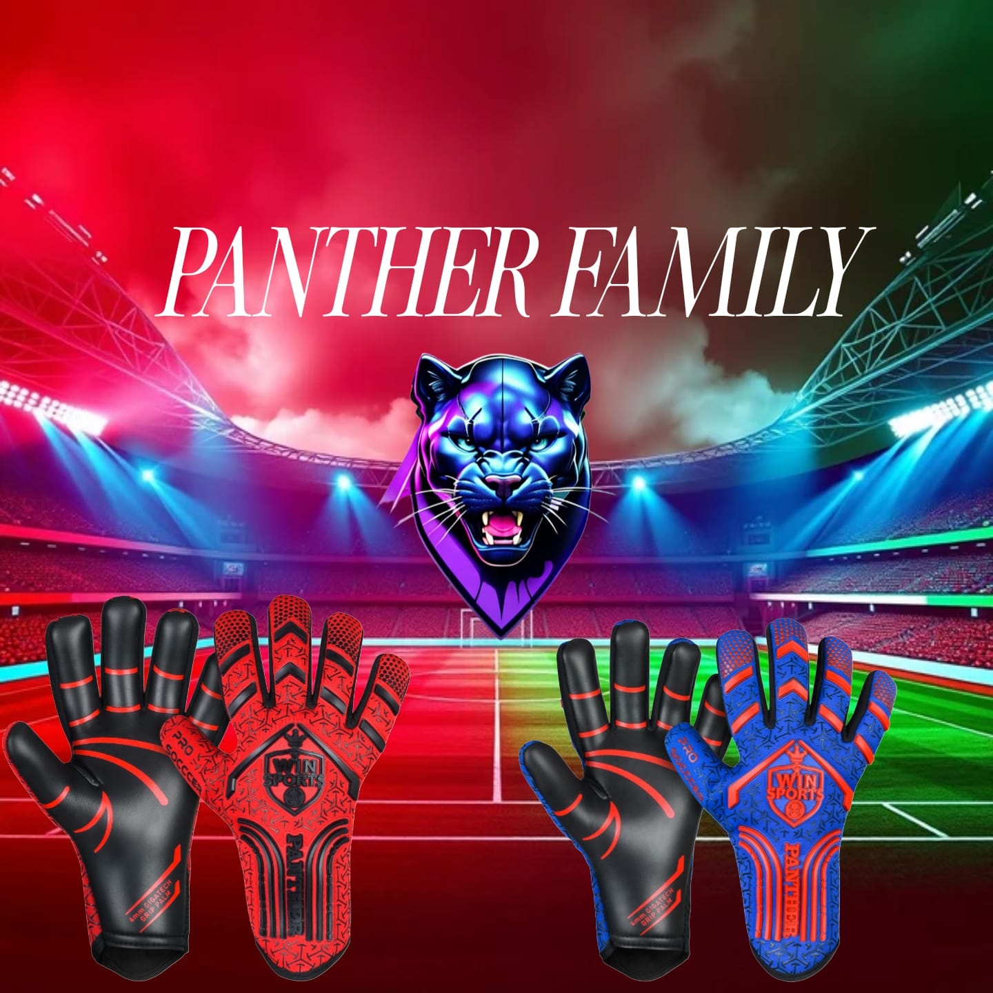 WIN Professional Goalkeeper GIGATECH Grip. (PANTHER PRO)