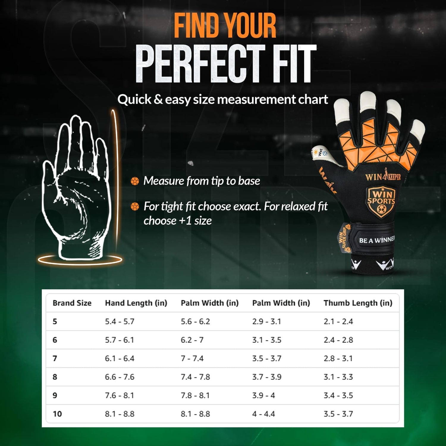 WIN GoalKeeper Gloves (W4k)
