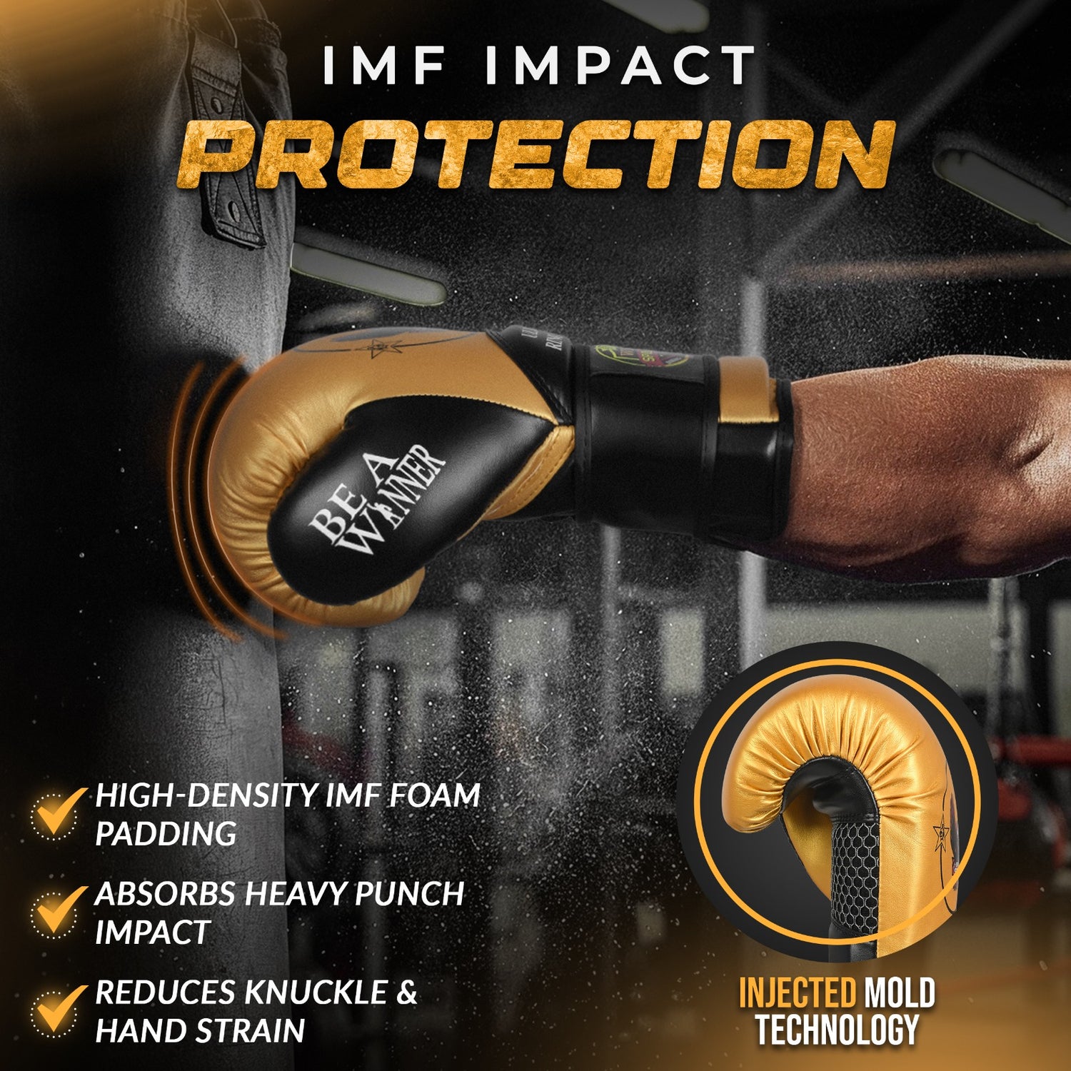 Boxing Gloves - Predator Golden