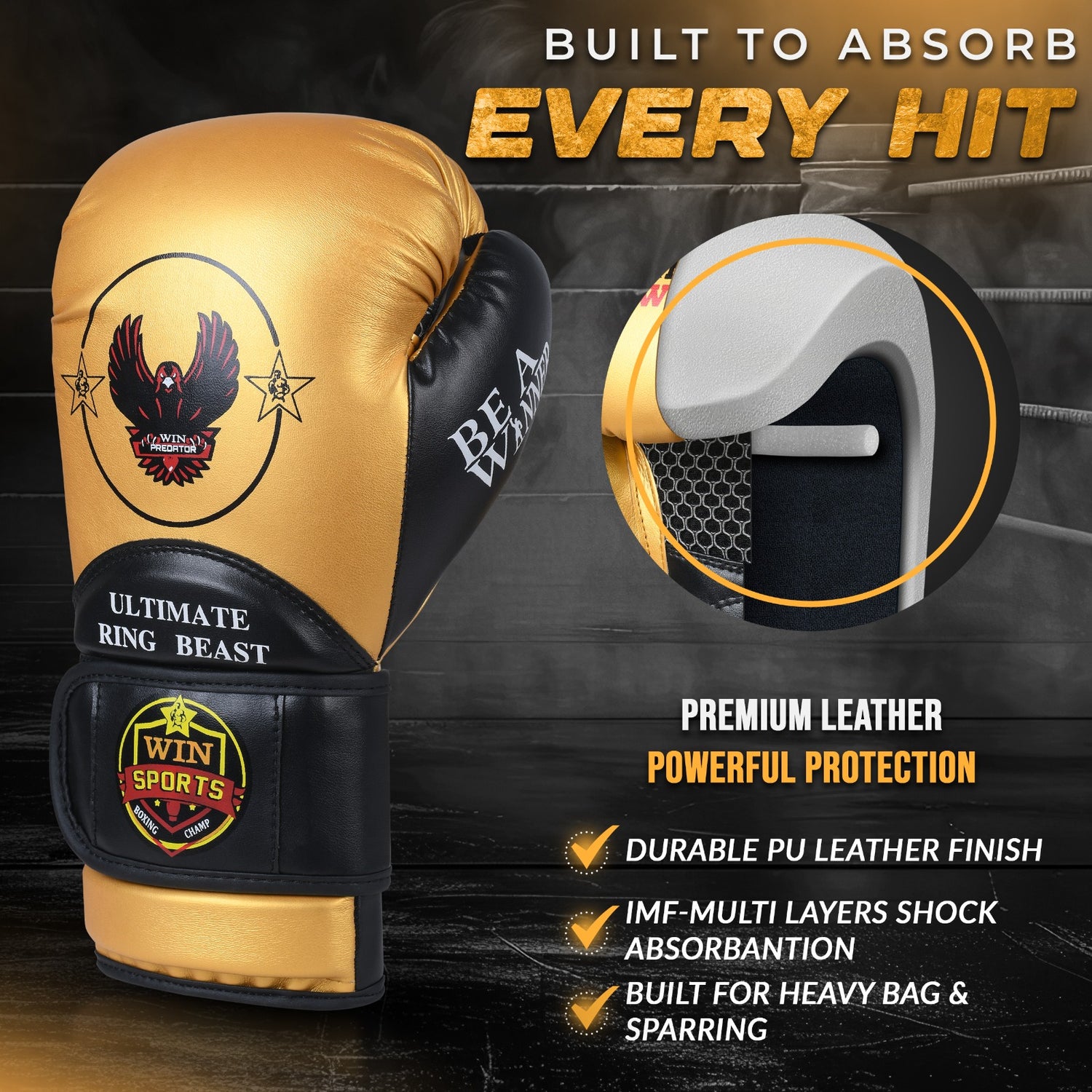 Boxing Gloves - Predator Golden