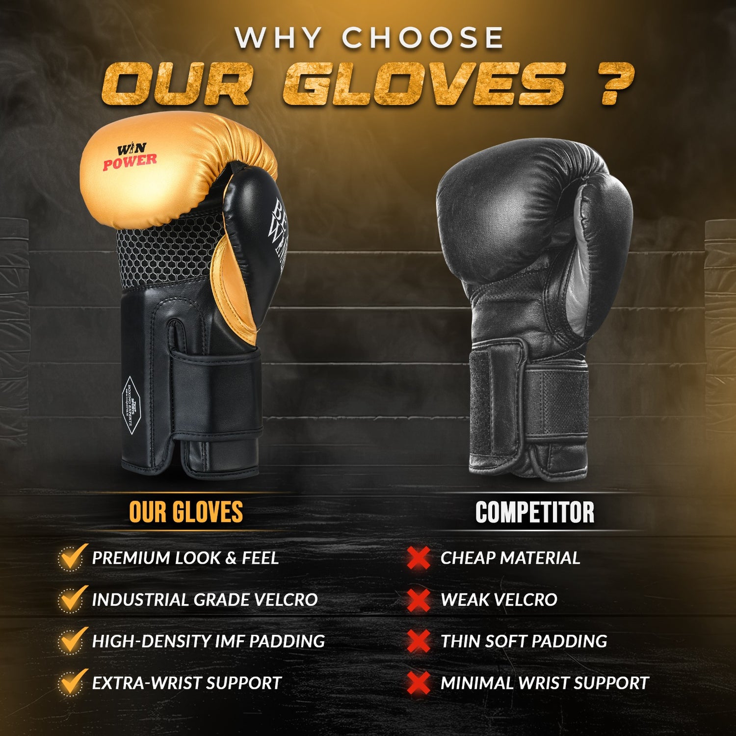 Boxing Gloves - Predator Golden