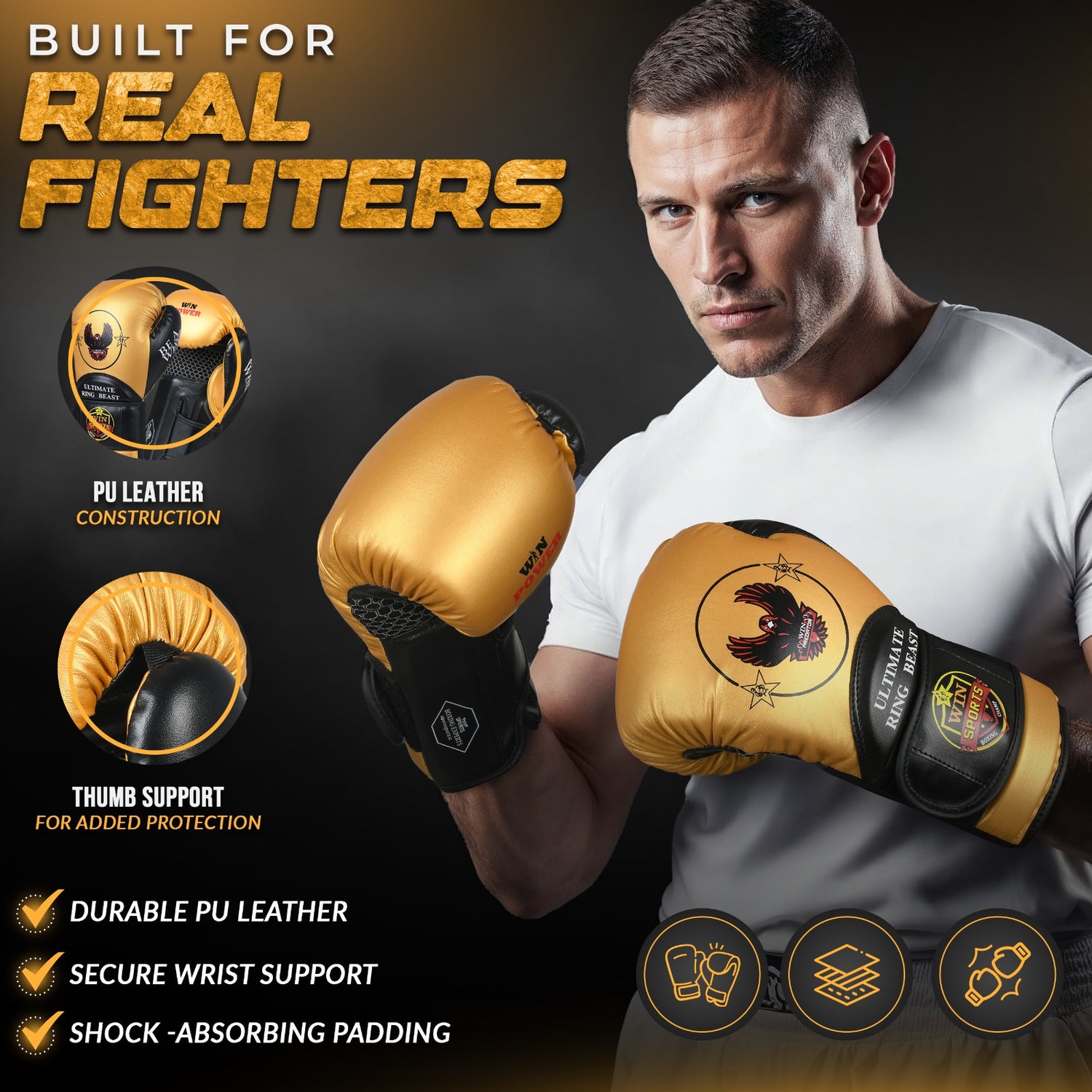 Boxing Gloves - Predator Golden