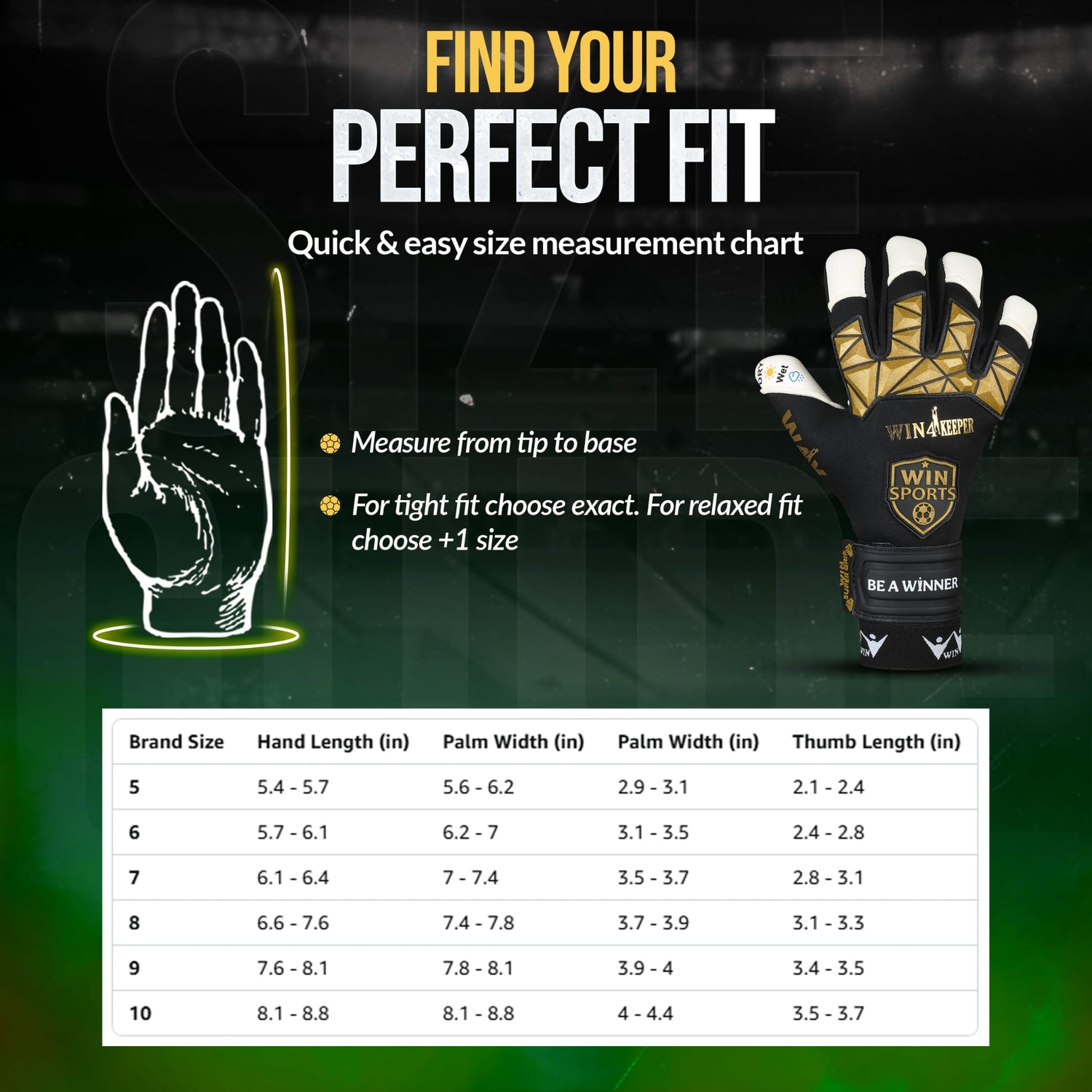 WIN GoalKeeper Gloves (W4k)