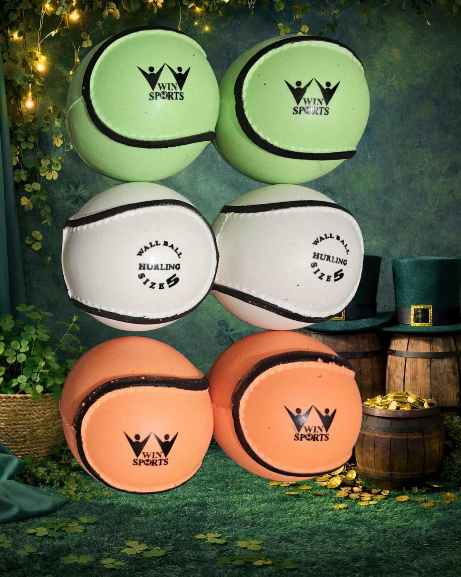 WIN Hurling Wall Balls Irish.Size 5(6s)