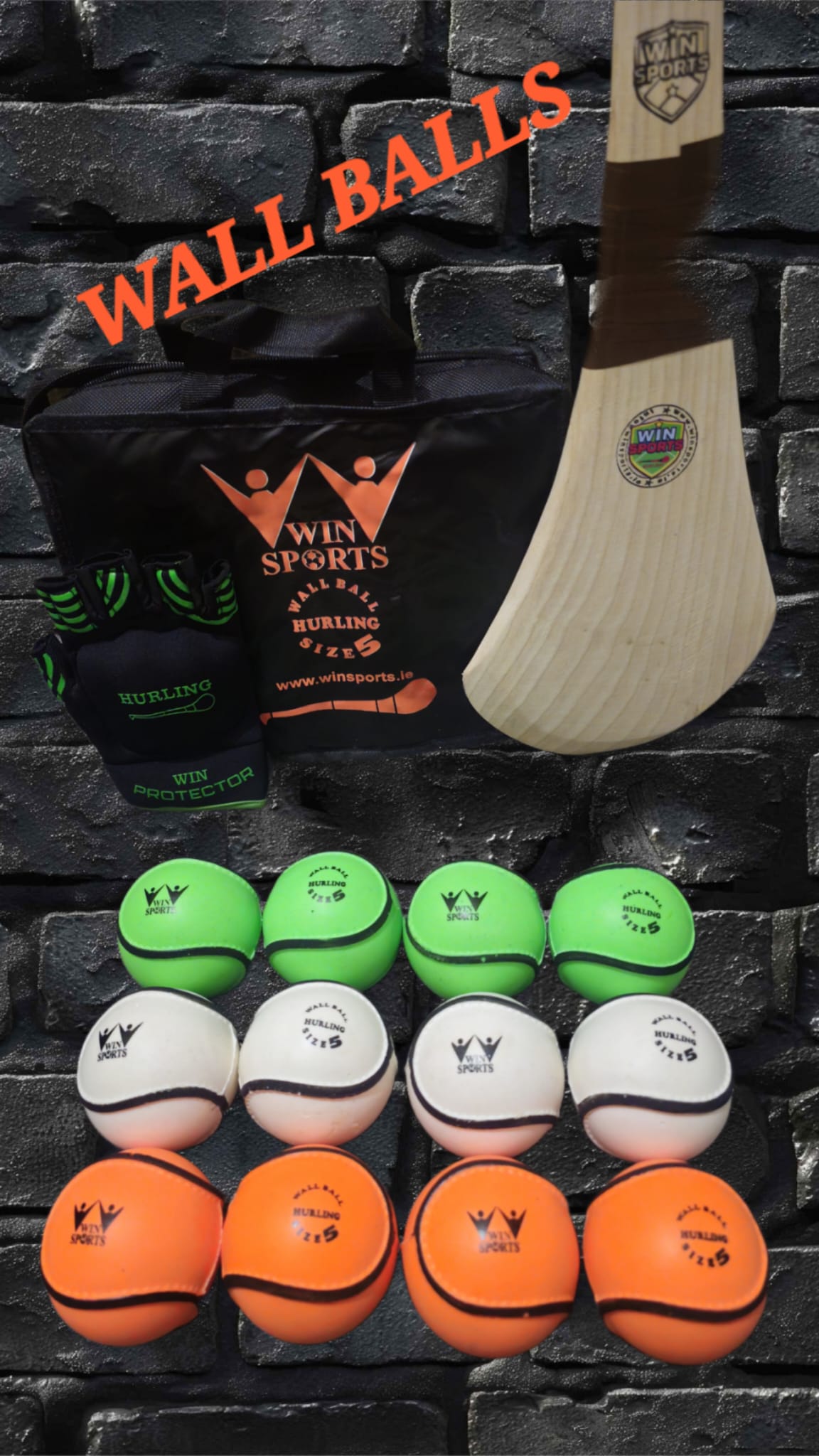 WIN Hurling Wall Ball Irish. Size 5