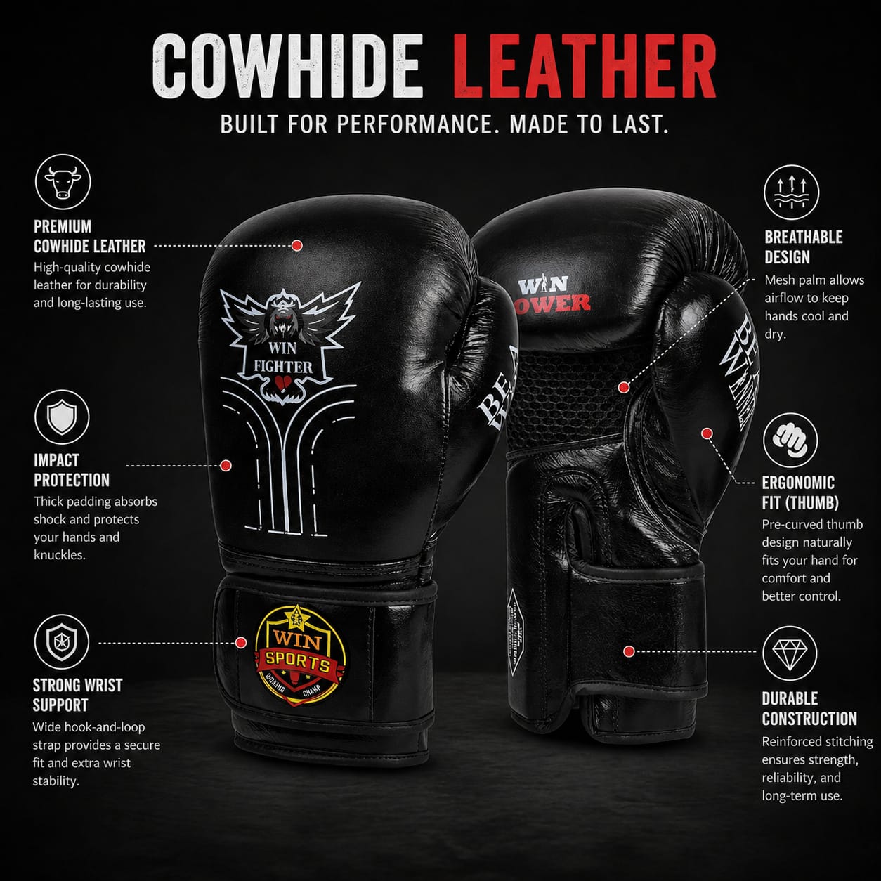 Win Fighter Boxing Gloves