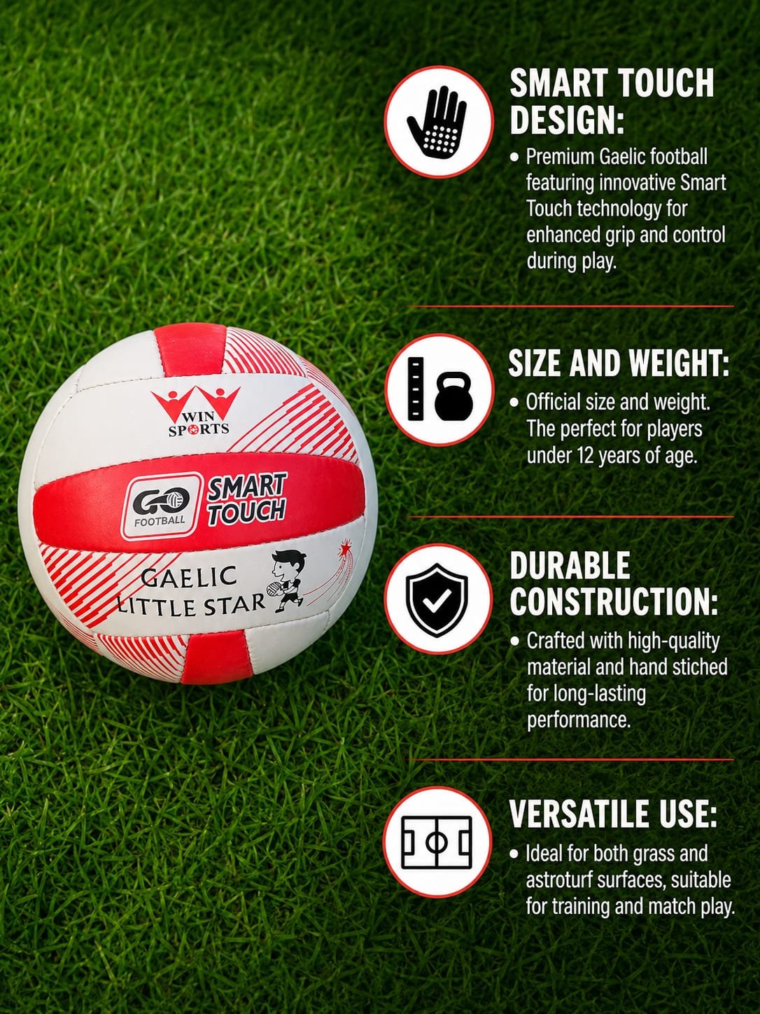 WINSTAR Smart Touch Gaelic Football