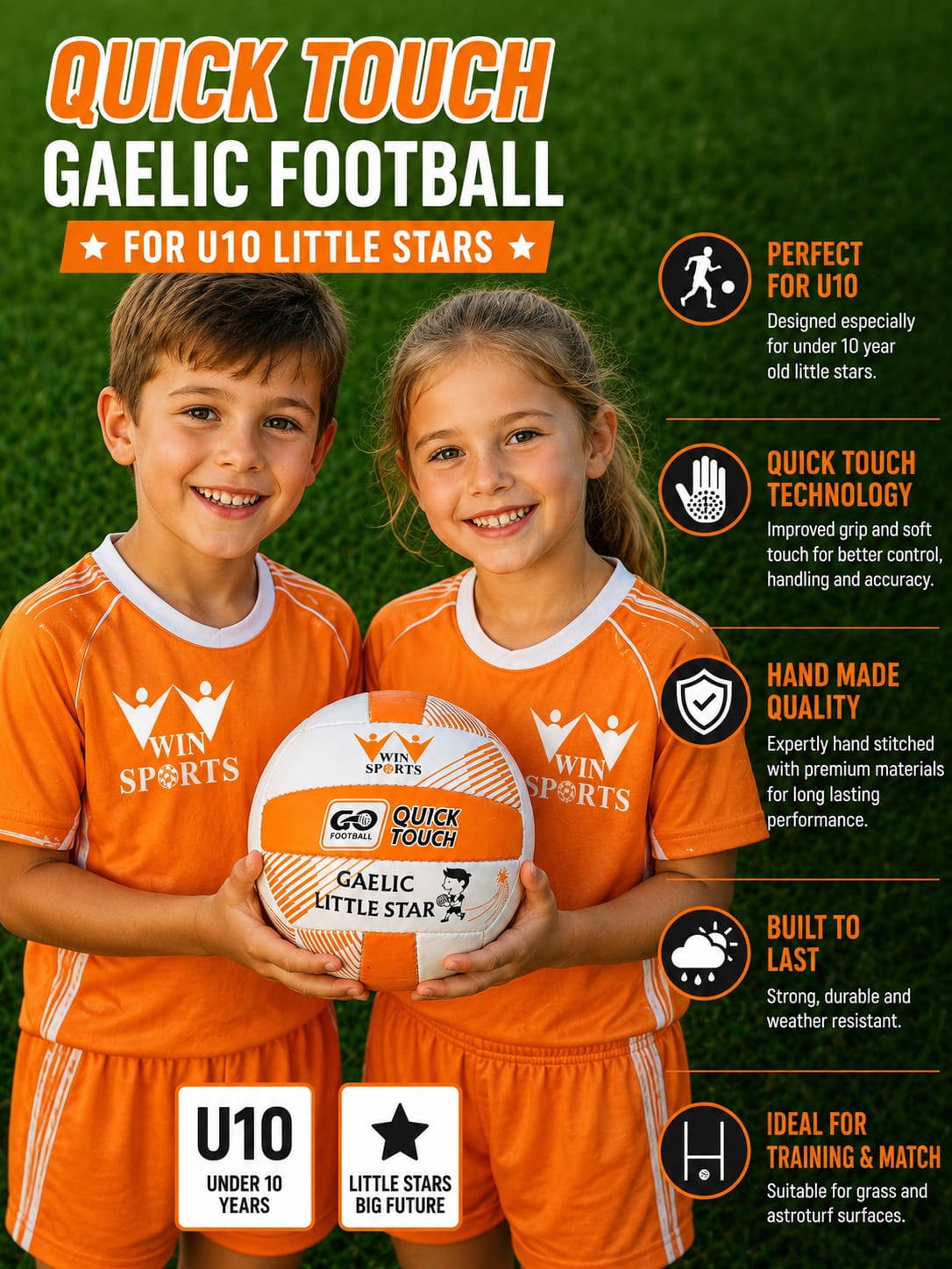 WINSTAR Quick Touch Gaelic Football.