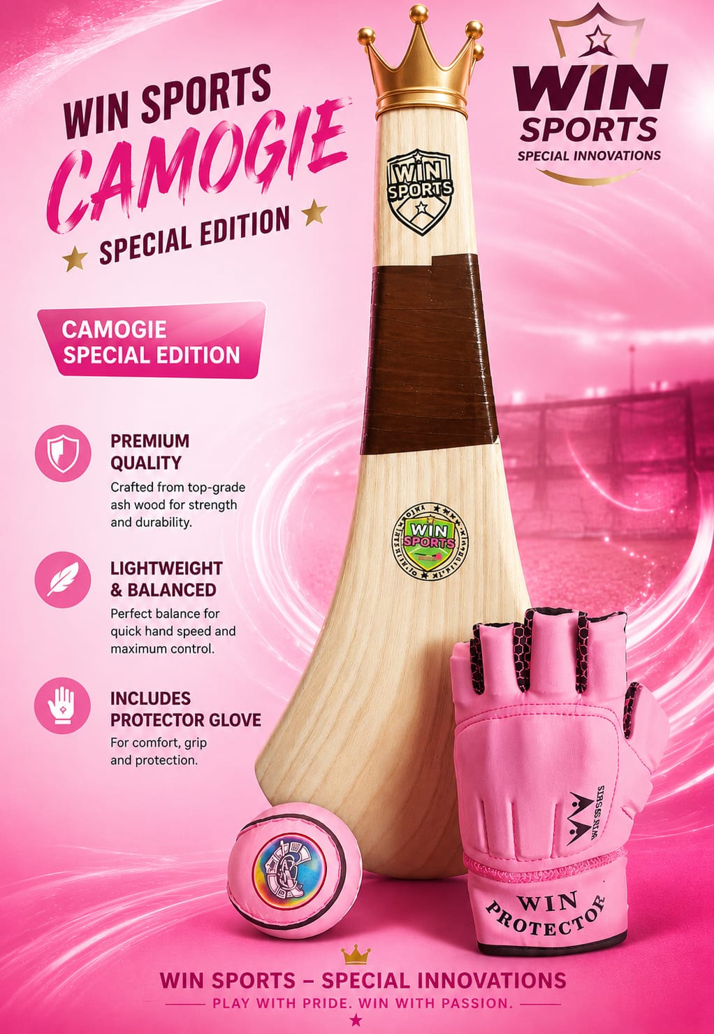 Win Sports Hurling Gloves Camogie