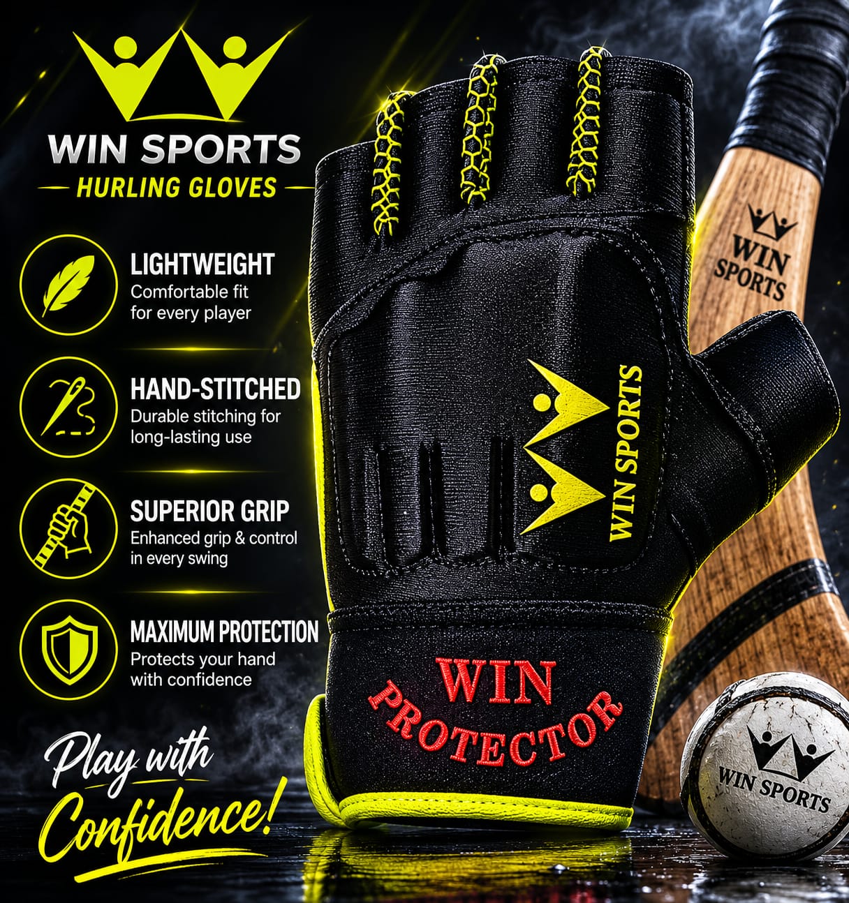 Win Sports Masterclass Hurling Gloves