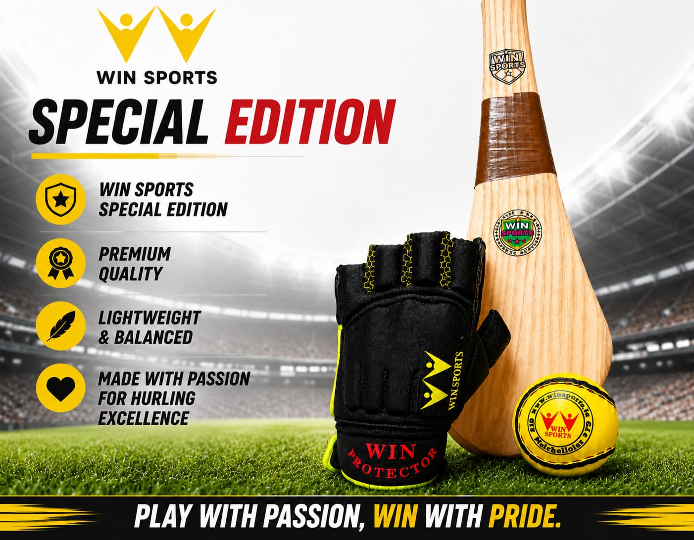 Win Sports Masterclass Hurling Gloves