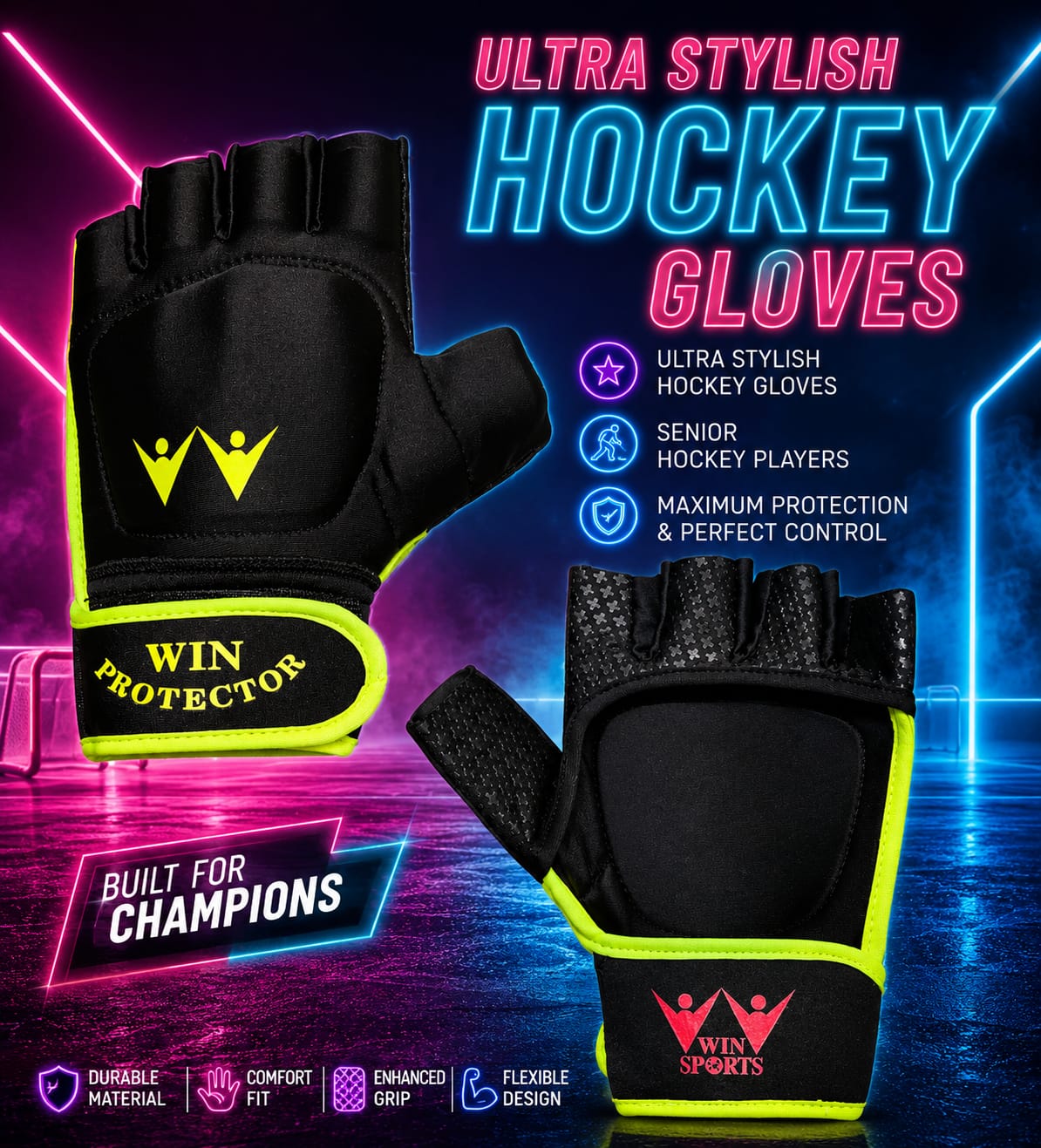 Win Hockey Gloves