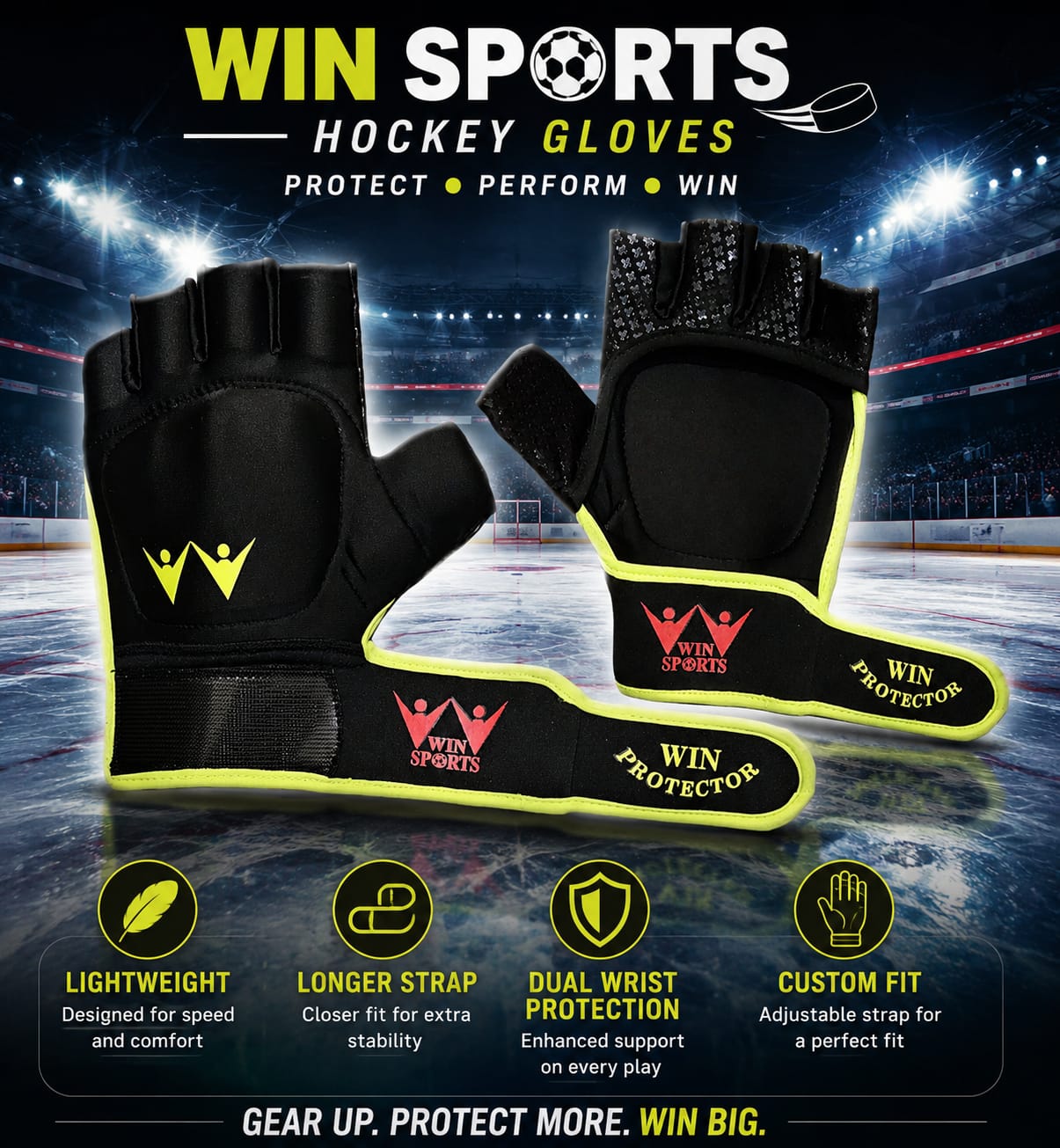 Win Hockey Gloves