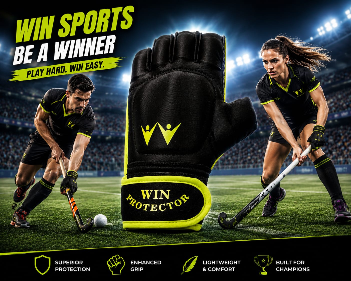 Win Hockey Gloves