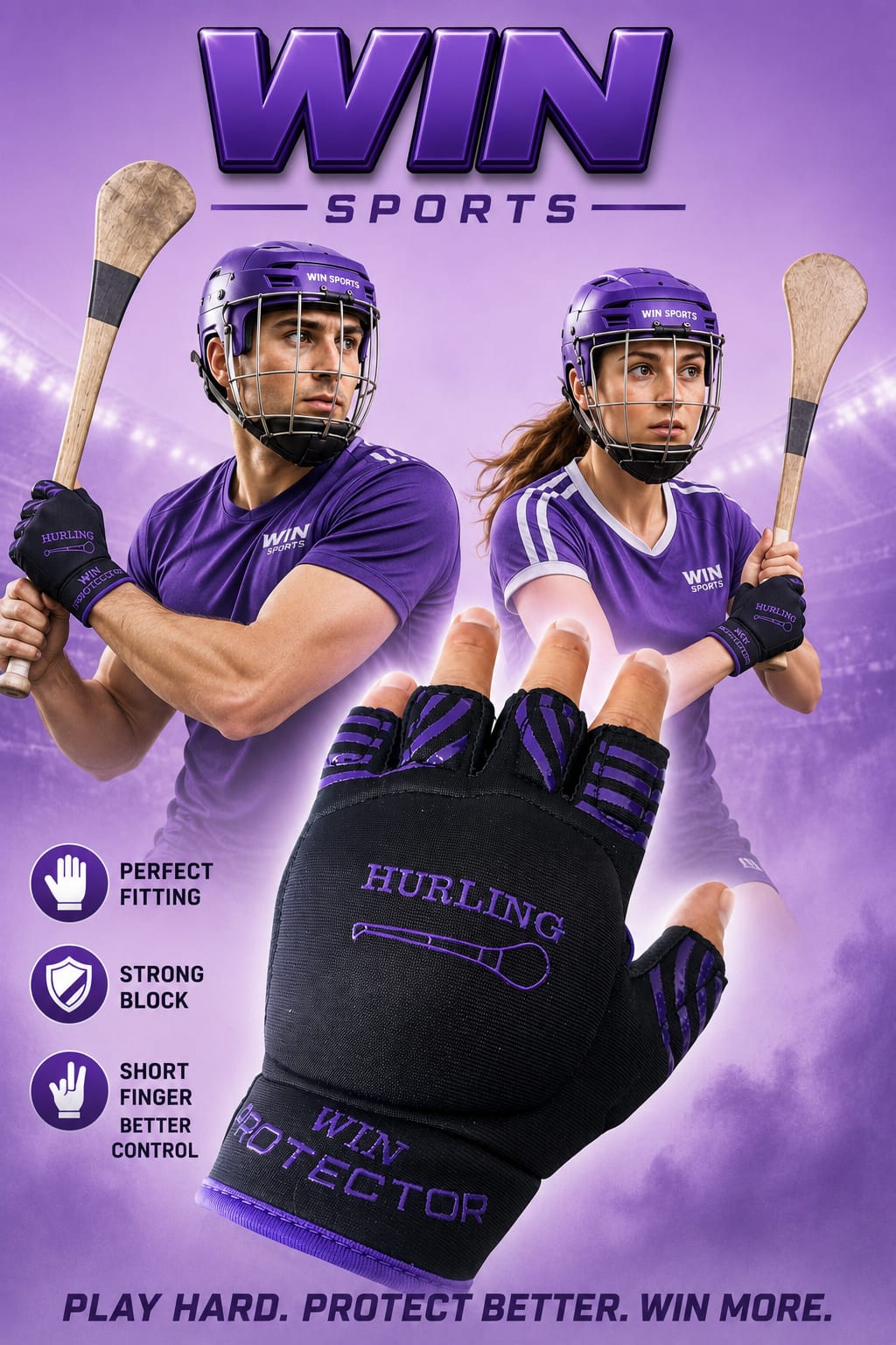 WIN Hurling Gloves (Adult)