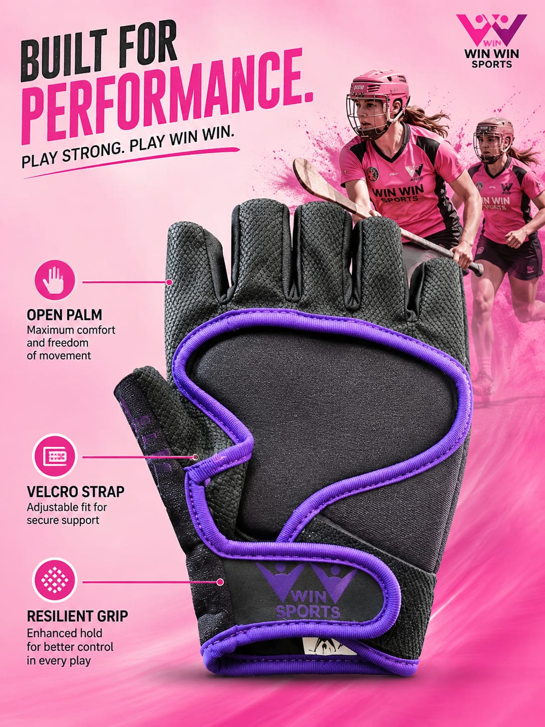 WIN Hurling Gloves (Adult)
