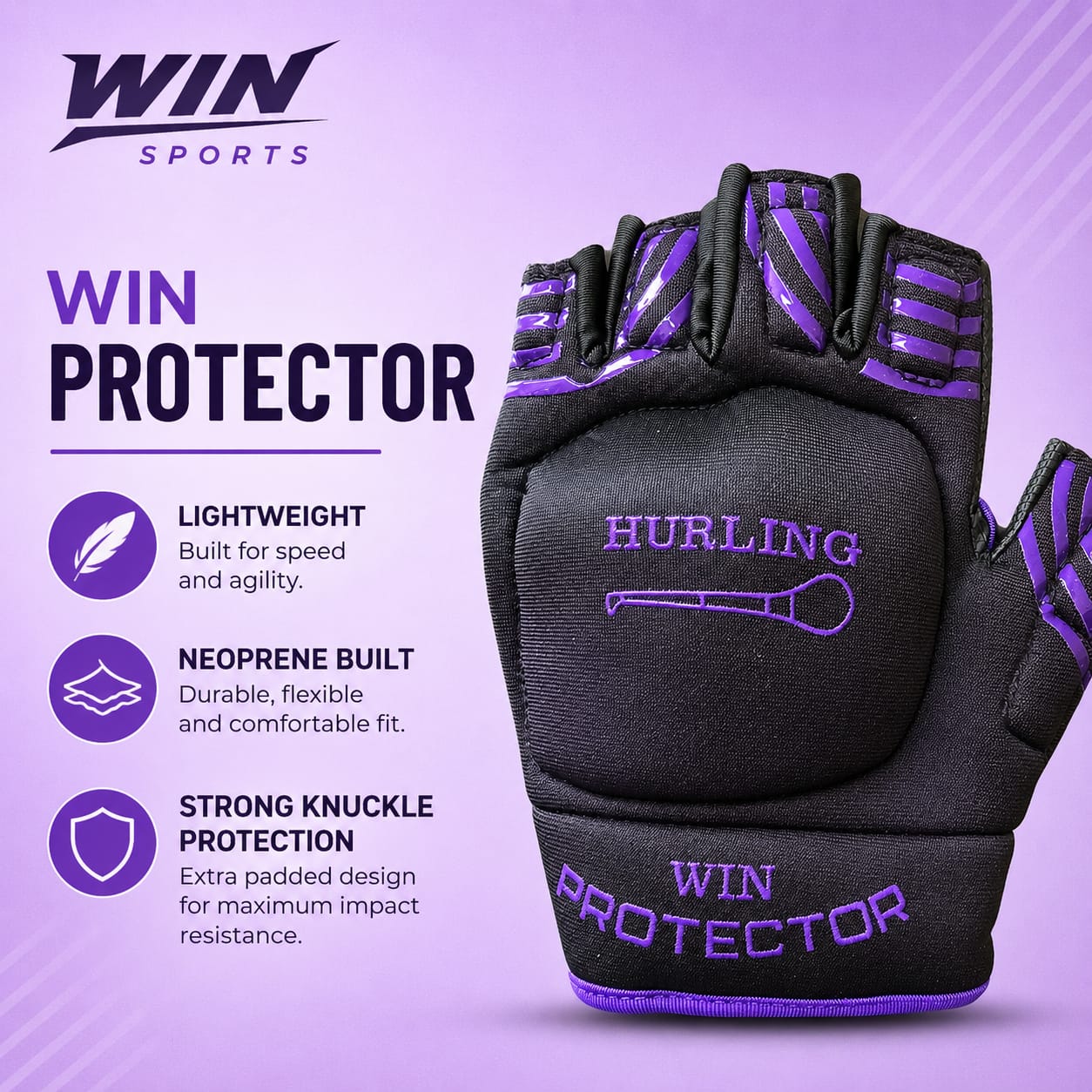 WIN Hurling Gloves (Adult)