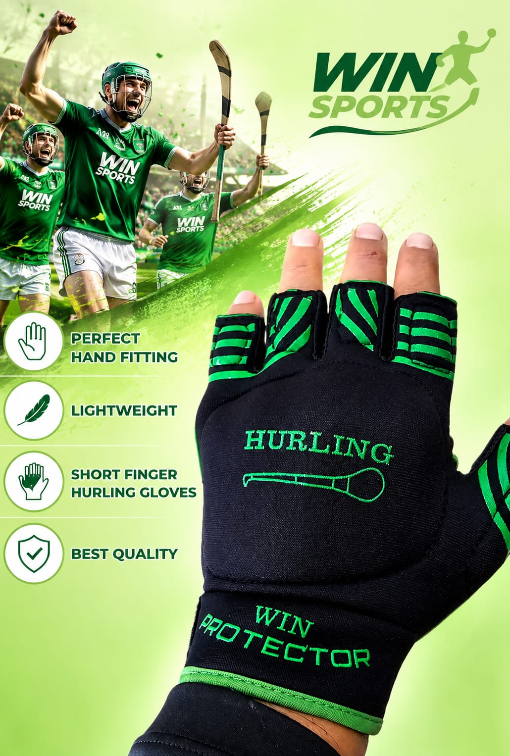WIN Hurling Gloves (Adult)