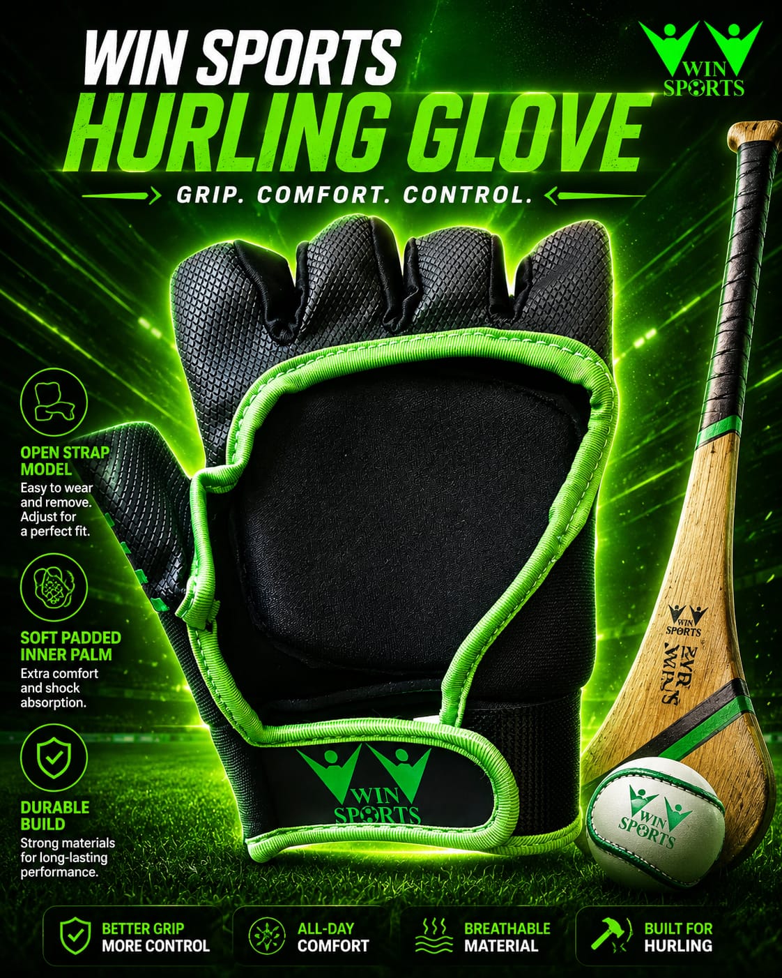 WIN Hurling Gloves (Adult)