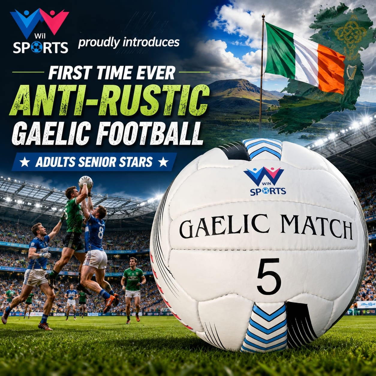 NEW INNOVATIVE ANTI-RUST GAELIC FOOTBALL