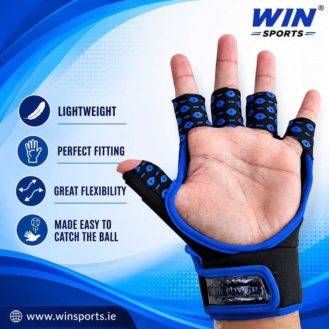 WIN Sports New Hurling Gloves (SENIORS).GAA Compatible.