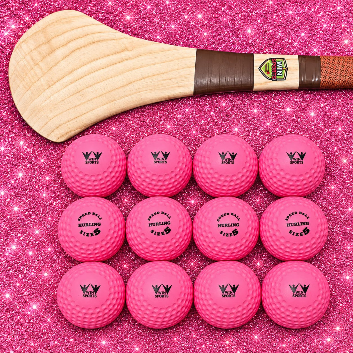 WIN Hurling Speed Balls Pink.