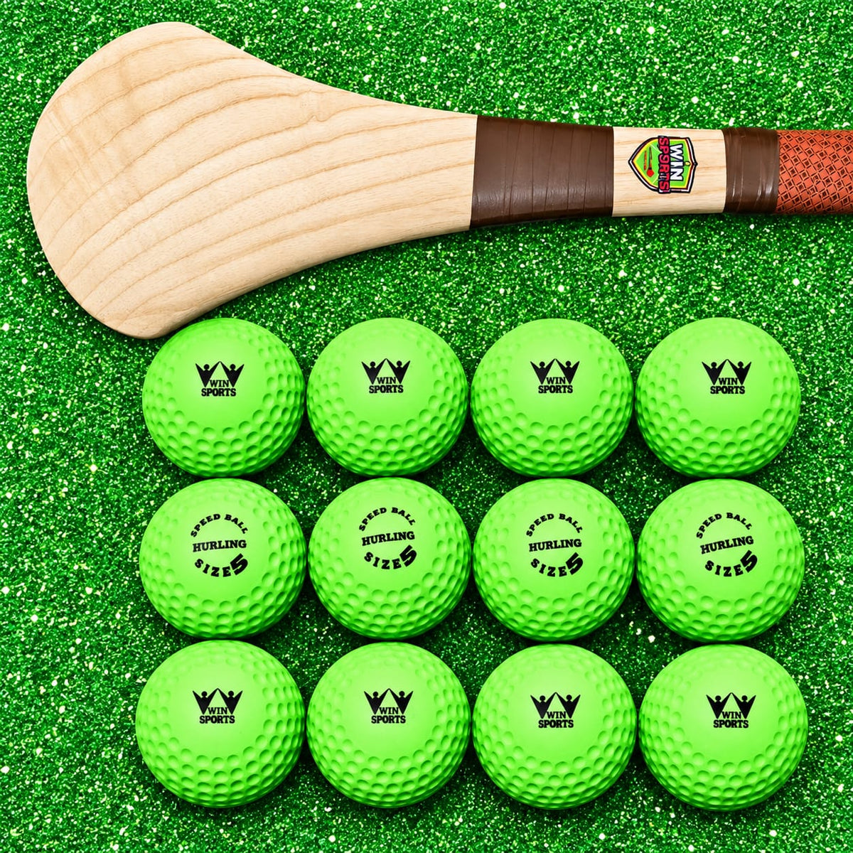 WIN Hurling Speed Balls Green.