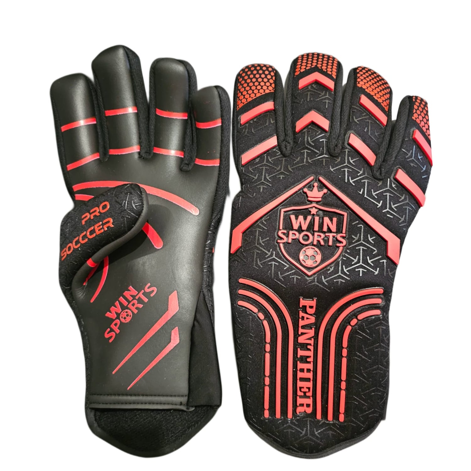 WIN GoalKeeper Gloves (Red Panther)