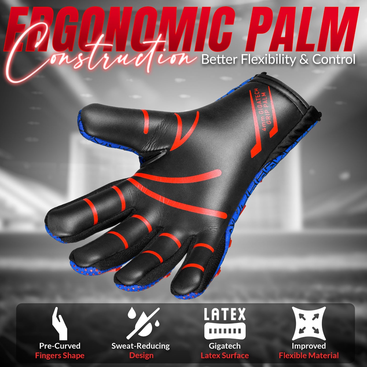 WIN Professional Goalkeeper GIGATECH Grip. (PANTHER PRO)