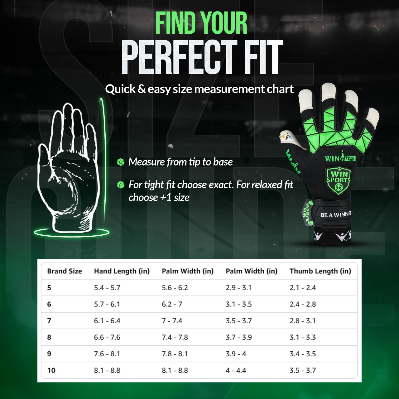 WIN GoalKeeper Gloves (W4k)